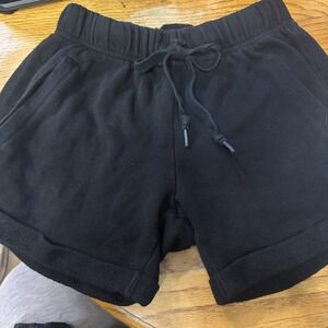 Victorias Secret Pink Women's Athletic Shorts Size XS‎ Drawstring Black Pockets